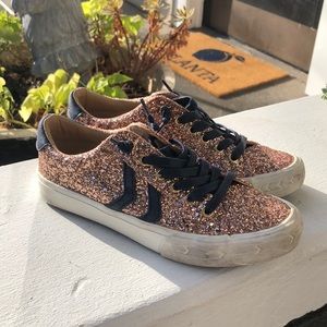 Vintage Havana rose gold glitter sneaker NWOT